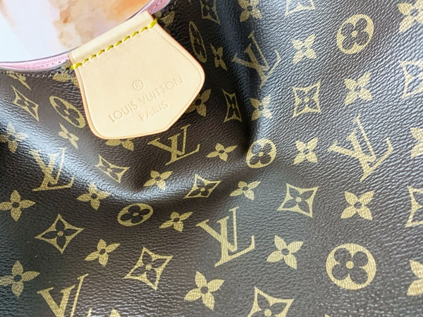 ルイヴィトンバッグ角部分ディテール